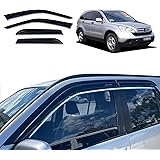 AUSGO Luxury Weather Shields for Honda CRV RD Series 2002-2007, Custom Fit Rain Proof Weathershields Window Visors Sun Wind D