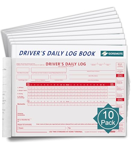 Muka 2-Pack Truck Logbook Ruler – PVC Hours-of-Service Template For Drivers