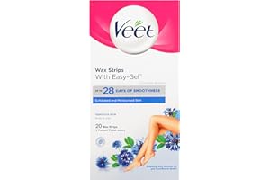 Veet Easy-Gel Wax Strips Body & Legs for Sensitive Skin 20S