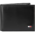 Tommy Hilfiger Men's Leather Ranger Pass Case Wallet (Black), Black