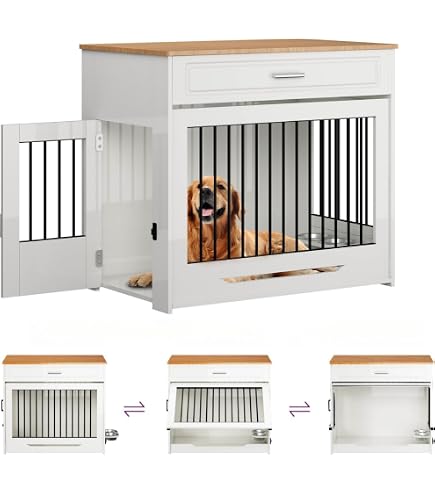 Amazon.co.jp: DAWNYIELD 中大型犬用ペットケージ スライドドア付き