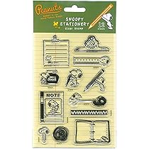 Amazon.co.jp: こどものかお スヌーピークリアスタンプシート 文房具