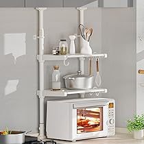 Amazon｜JSUSUJ 突っ張りキッチンラック 調味料ラック つっぱり