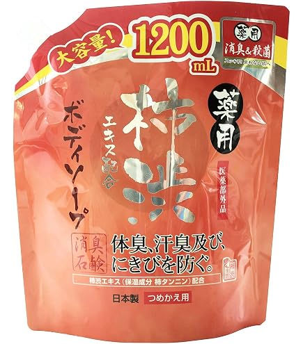 Amazon | 【5袋セット】 薬用柿渋ボディソープ 詰替 ( 450mL )/ SOC