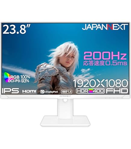 Japan nextゲーミングモニター　200hz ips 美品 JAPANNEXT 23.8インチ IPSパネル搭載 200Hz対応 フルHD
