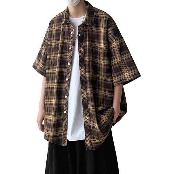白と黒のチェック柄半袖トップス 楽天市場】Tシャツ メンズ トップス 半袖 チェック柄 柄 送料