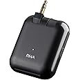 RHA Wireless Flight Adapter ワイヤレスフライトアダプター Bluetooth送信機 ワイヤレス オーディオ トランスミッター aptX aptX LL対応 デュアルプラグ対応 3年保証 5×4.3×1.5(cm) ブラック