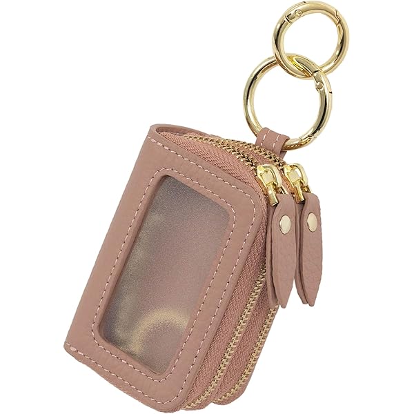 CAFUNE レザー製ミニ財布型キーホルダー ピンク 桜柄グレインレザー「サクラ」ミニ財布（4WAY）｜AETHER