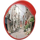 Cific カーブミラー 直径60cm/80cm ガレージ 道路 曲がり角 安全確保 (直径:80cm)