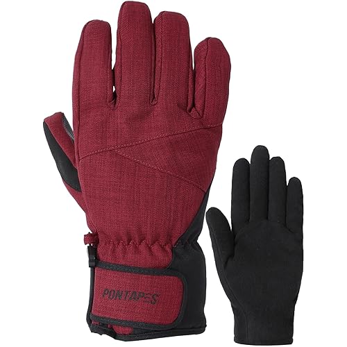 [ポンタペス] スノーボード グローブ フィルム入り インナーグローブ付き 全15色 メンズ レディース 日本企画品 4サイズ PGB-06
