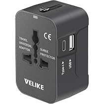 Amazon.co.jp: 海外 変換プラグ 全世界対応 VELIKE 旅行用コンセント 1