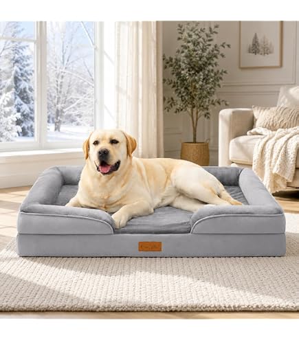 Amazon | 【大型犬と一緒にくつろげる】洗える ふわもこ ドッグ