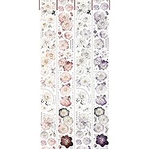 Amazon | マスキングテープ ロース 花柄 pet テープ コラージュ