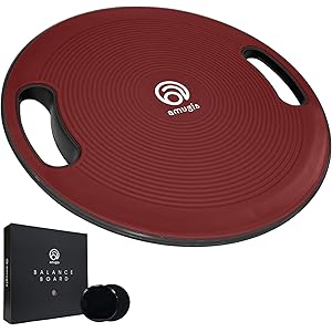 amugis バランスボード 直径40cm 運動不足解消 体幹トレーニング ダイエット リハビリ ケガ予防(スライドディ…