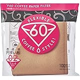 HARIO(ハリオ) V60 用 ペーパーフィルター 02M みさらし 1~4杯用 100枚入り 日本製 VCF-02-100M