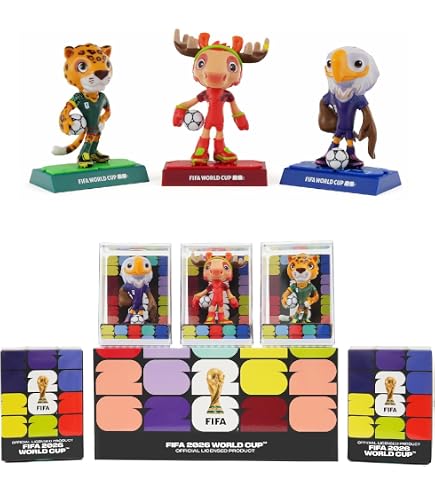 サッカー マスコット フィギュア 3体セット Amazon.co.jp: サンイエトラル FIFA 2026 ワールドカップ 公式