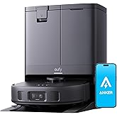 Anker Eufy (ユーフィ) X10 Pro Omni ブラック | 加圧式デュアル回転モップ搭載/自動ゴミ収集ステーション/モップの自動洗浄・乾燥機能付き/毛絡み除去システム/モップリフト/水拭き両用/AIマッピング 掃除経路確認/AIカメラ