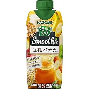 カゴメ 野菜生活100 Smoothie(スムージー) 豆乳バナナミックス 330ml×12本