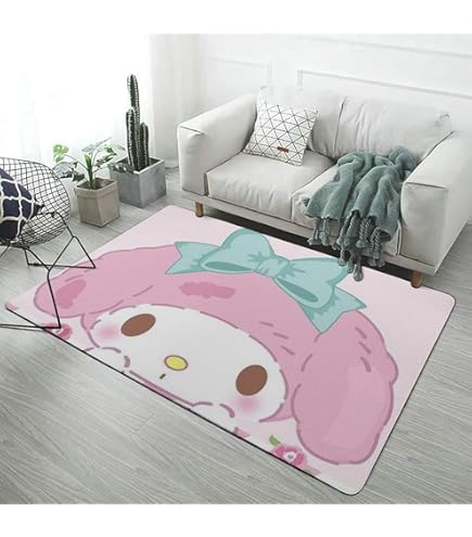 Amazon｜マイメロディ カーペット ラグマット 長方形ラグ 洗える