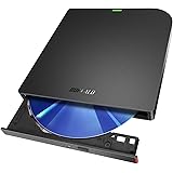 【Amazon.co.jp限定】バッファロー USB3.2(Gen1)/3.0 ブルーレイドライブ 書込み/再生/編集ソフト バスパワー(給電ケーブル付き) 外付け 薄型ポータブルBD 国内メーカー Windows/Mac BRXL-PUS6U3-B