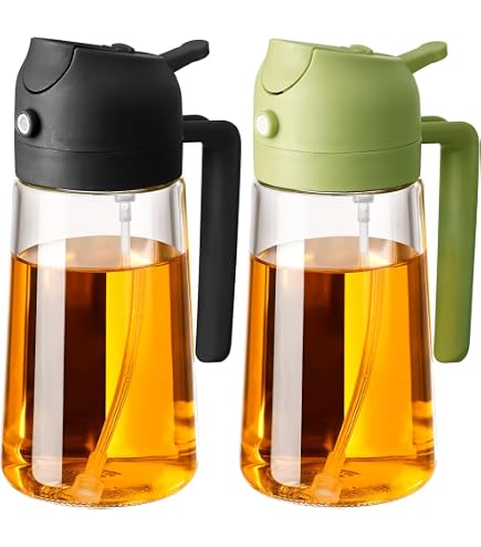 2-in-1 Oil Dispenser & Sprayer Bottle - 300ml Non-Drip Kitchen Bottle For Olive Oil - View #4