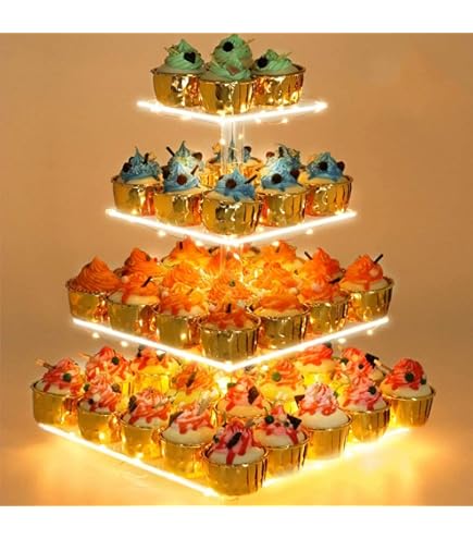 Delling 3-Tier Serving Tray For Dessert Table, 12-Inch White Ceramic