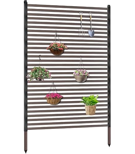 Amazon | Caroeas 目隠しフェンス ボーダーフェンス 屋外 幅120×高さ