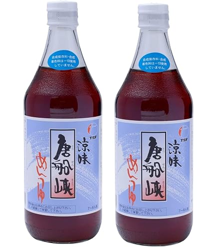 Amazon.co.jp: 唐船 峡 めんつゆ 涼味 500ml ＋ 名門の粋 500ml 各1本