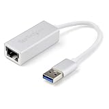 StarTech.com USB 3.0 - ギガビットイーサネット有線LANアダプタ シルバー USB31000SA