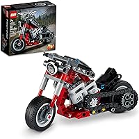 LEGO Technic Motorcycle 42132 Model Building Kit; Give Kids a Treat with This Motorcycle Model; 2-in-1 Toy for Kids Aged 7+ (