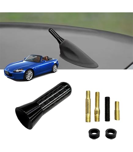 Amazon | S2000 ショートアンテナ 車 カーボン ラジオ 受信 アンテナ