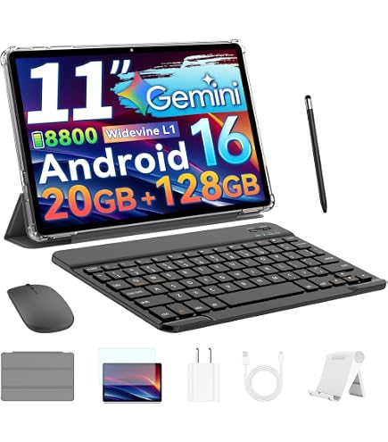 Amazon.co.jp: キーボード付き13インチタブレット、ジェミニAI搭載