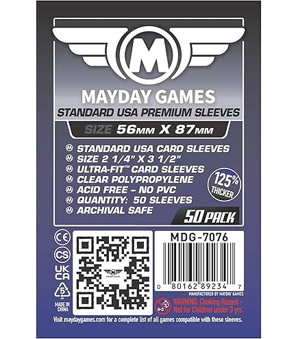 Premium Card Game Sleeves (63.5 X 88 MM) (50 Pack) : Amazon.sg: Toys