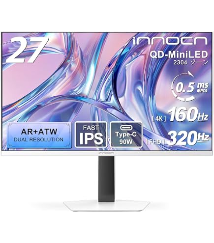 Amazon.co.jp: 【Amazon.co.jp限定】INNOCN QD-MiniLED 4k モニター 27