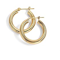 K18 18金 イエローゴールド フープピアス20mm Ear Jewelry】K18 イエローゴールド フープ ピアス（20mm