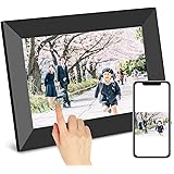 SCISHIONブラックWiFiデジタルフォトフレーム 1280*800高解像度タッチスクリーン IPS視野角16GB内部ストレージ 1080P写真/動画/音楽再生 家族/友人/彼女/彼氏などへのプレゼント装飾用—どこでもいつでも、アプリFrameo