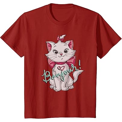 Amazon | DISNEY おしゃれキャット マリー プリント 152100013 Tシャツ