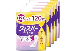 Whisper Smooth and Safe for Women, Absorbent Care, 4.2 fl oz (120 cc), Napkin Type Urine Care Pad, Pack of 24, 10.6 inches (2