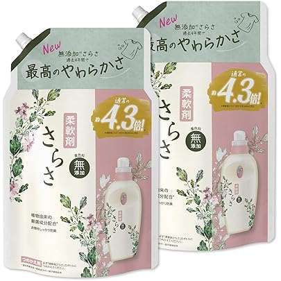 Amazon | さらさ 洗剤 詰め替え 大容量 約2.5倍 (1680g) 2袋