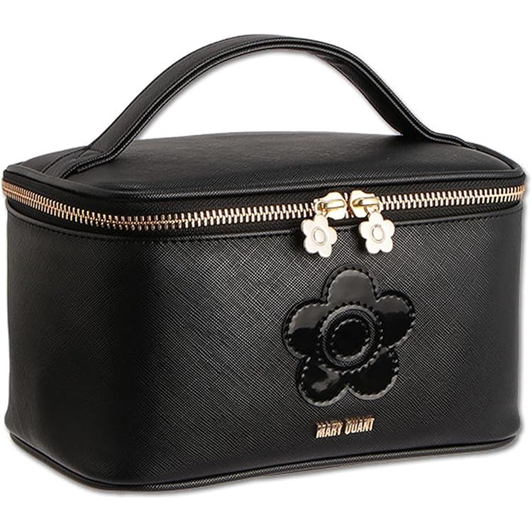 Amazon.co.jp: Mary Quant Saffiano Daisy Patch Vanity XL Black