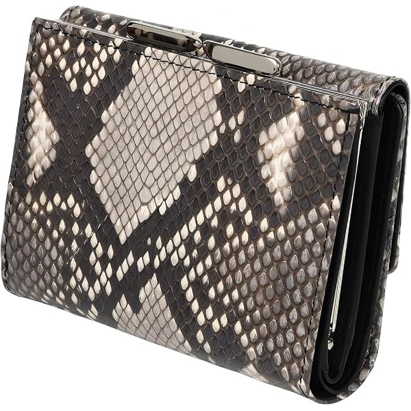 Amazon | [ハセガワ] 本革 蛇革 パイソン ニシキヘビ 財布 がま口 日本