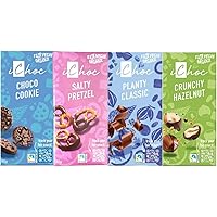 4枚セット ムソー iChoc オーガニックチョコ チョコレート 80g 4種 (チョコクッキー・プレーン・スーパーナッツ・ソルティプレッツェル) 有機JAS フェアトレード ヴィーガン 秋冬限定 ドイツ 有機 ギフト プレゼント バレンタイン ホワ