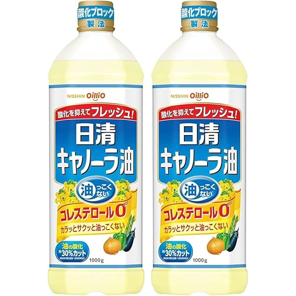 Amazon.co.jp: 日清オイリオ キャノーラ&アマニ油 ペット (加熱調理に