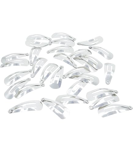 Amazon | 人形用 ドール用 2cmx0.75cm ミニ ぱっちん留め 金属