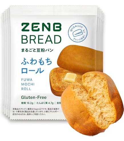 Amazon | 【糖質オフの豆粉パン】ZENB ゼンブ ブレッド グルテンフリー