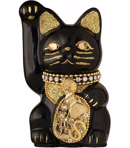 Amazon.co.jp: ご縁猫 ジュエリーキャット(S-SIZE 白 White）左手あげ