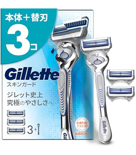 Amazon.co.jp: Gillette ジレット スキンガード 電動タイプ 替刃8コ入