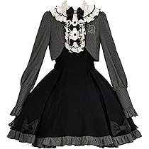 【ゆのみ】ゴスロリ・ロリータドレス Mサイズ Amazon.co.jp: [SUNNYSTEP] メイド 服 コスプレ ワンピース 長袖