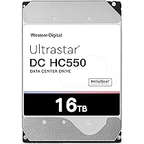 [2個セット 32TB] 大容量HDD WD 16TB HC550 NAS Amazon | Western Digital WD 16TB HDD Ultrastar DC HC550 SATA