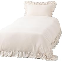 新品未使用Francfranc掛け布団カバー★カラン★アイボリー★ ×枕カバー2 WARMY ホワモコ リボン まくらカバー 700×500 アイボリー